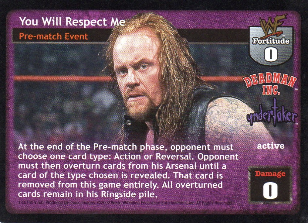 You Will Respect Me